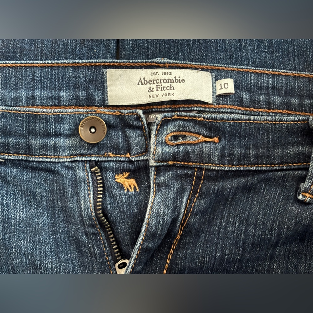 Abercrombie & Fitch A&F Skinny Jeans | Mid-Rise Dark Wash | Size 10